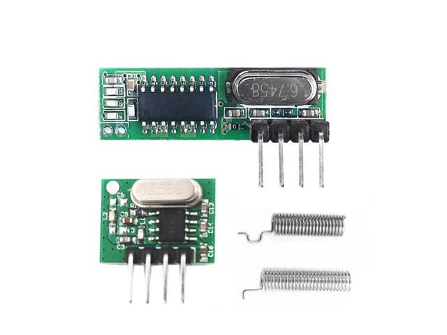433 Mhz Superheterodyne RF Receiver Module and Transmitter Module with Antenna for Arduino DIY Kit 433Mhz Remote Controls