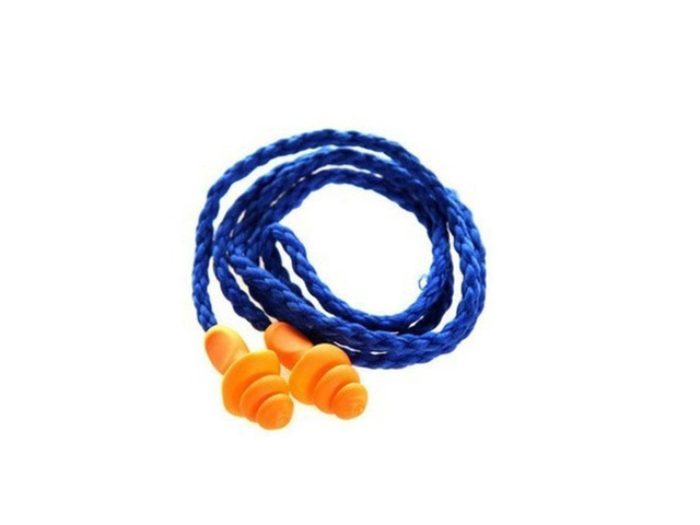 10 pieces of soft silicone ear protectors Soft cord earplugs Hearing protection Noise reduction earplugs Earmuffs can be reused