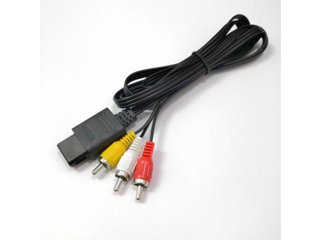 Full for N64 SNES Gamecube 1.8M 6FT RCA AV TV Audio Video Stereo Cable Cord for Nintendo 64 Consoles Gadget