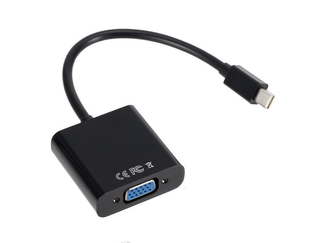 Mini DP To VGA Video Adapter 1080p Thunderbolt Male Display Port To Female VGA Cables Displayport To VGA DP Adapter