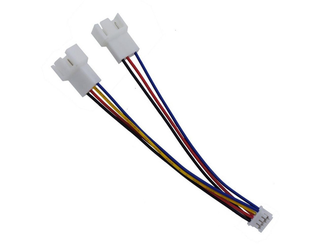 5pcs/ Lot Graphics Card Fan Adapter Cable Extension 1 To 2 Graphics Card Fan 4-pin PWM Temperature Control Adapter 4pin 3pin