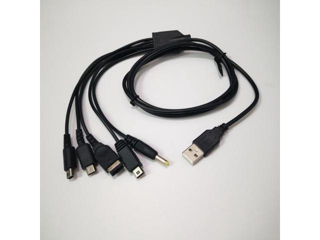 1.2M Cable Fast Charging 5 In 1 USB Game Charger Cord Wire for Nintendo 3DS XL NDS Lite NDSI LL Wii U GBA PSP 1.2M Cable Fast Charging 5 In 1 USB Game Charger Cord Wire for Nintendo 3DS XL NDS Lite NDSI LL Wii U GBA PSP
