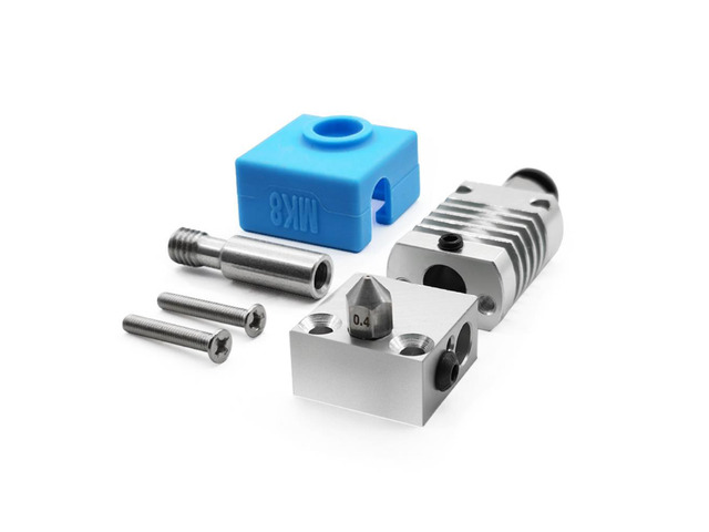 1Set 3D Printer Parts All Metal Hotend Extruder Kit with Silicone Cover 1.75Filament/0.4 Nozzle for CR10 Ender 3/3S Printer