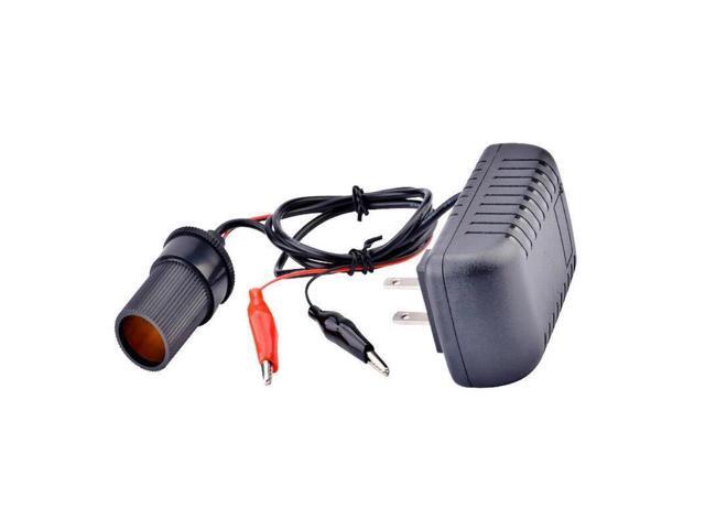 Household Car Charger Cigarette Lighter Base 220V To 12V2A Positive and Negative Clamps Can Test The Voltage Drop Line
