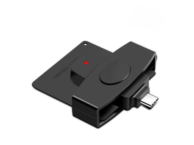 2021 USB Card Reader Smart CAC Card Reader Type-C Bank Tax Declaration SIM Card/IC Card/ID Card Military Card Reader