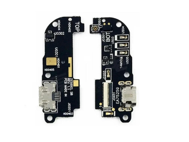 10 Pcs/Lot Mirco USB Charger Connector Plug Board For Zenfone 2 ZE500CL Z00D 5.0' Charging Dock Port Flex Ribbon with Mic