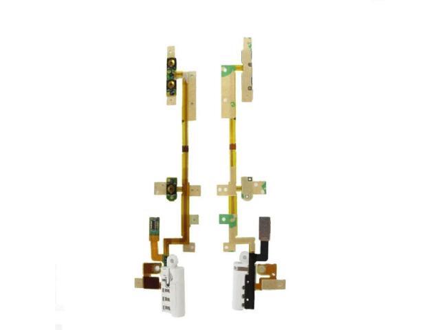 30pcs/lot Volumn Off/Power Audio Jack Flex Cable For iPod Nano 6 6th Gen White Repair Parts