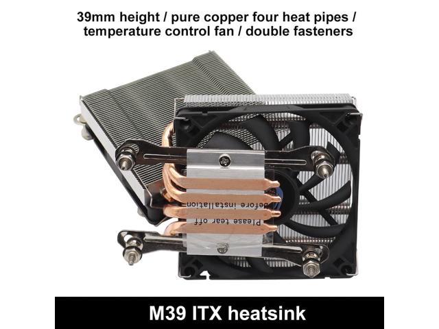T.F.SKYWINDNTL CPU Cooler 39mm 36mm CPU Heatsink 4 Heat Pipe AM4 LGA1700 LGA1200 LGA115x Radiator Cooling Fan for A4 Chassis