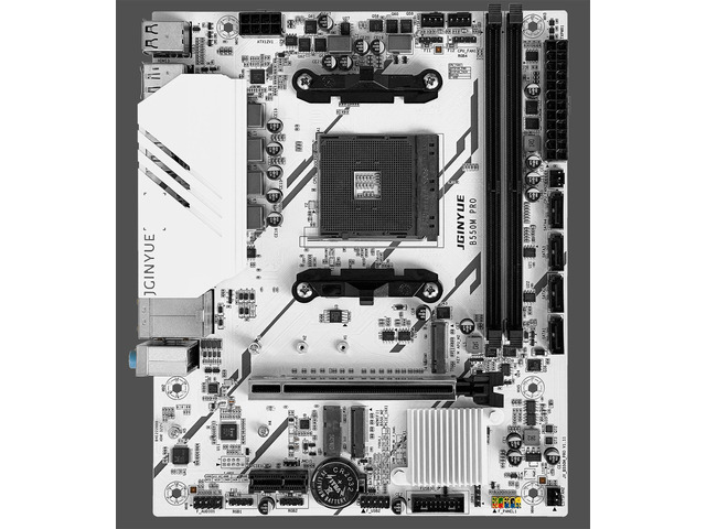 JGINYUE B550M Pro Motherboard AMD Ryzen 4000 Series,WiFi ProSeries, AM4, DDR4 64GB, PCIe 3.0, SATA 6Gb/s, M.2, USB 3.2 Gen 2, HDMI/DP, mATX