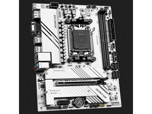 JGINYUE B650M GAMING PLUS AM5 Motherboard DDR5 64GB Dual Channel 4800 to 6000+MHz M.2 AMD Ryzen 7000/8000/9000 Series Desktop Processors