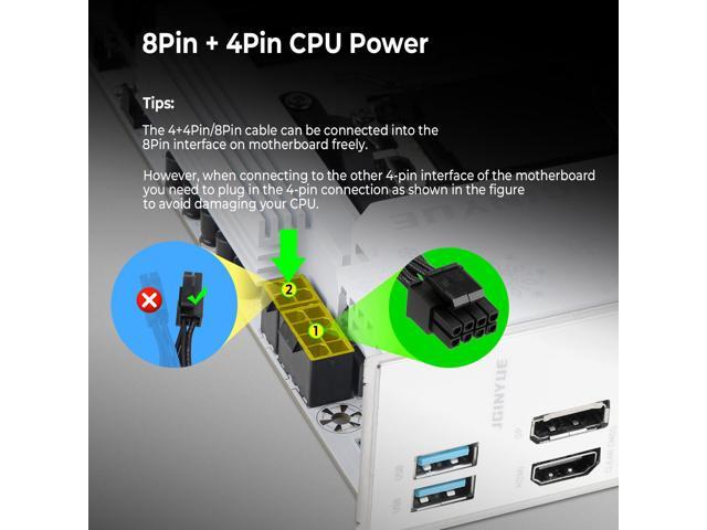 JGINYUE B650E Snow Dream AM5 AMD Ryzen9000/ 8000/ 7000 Desktop Processor Micro ATX Motherboard 3*M.2 4*DDR5 192GB WiFi-6E PCIe 5.0 2.5G Lan USB3.2...