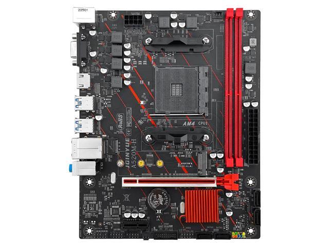 JGINYUE B520M-H AM4 Motherboard AMD Processor Dual-channel DDR4 Memory M.2 NVME (Supports Ryen 4000 5000 CPU)