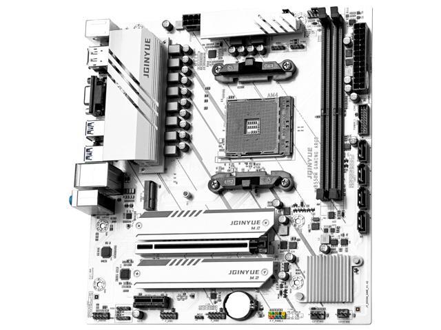 JGINYUE B550M GAMING ARGB AMD Motherboard DDR4, AM4 Socket, M.2 NVMe, WiFi, 10-Phase Po Supports Ryzen R5 4000/5000 Series Processors M-ATX