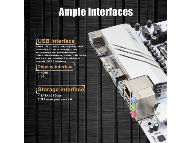 JGINYUE B650M PRO AMD AM5 Motherboard DDR5 6000+MHz Ryzen 7000/8000/9000 Serie M.2 NVME 4.0 PCI Express x16 Micro ATX