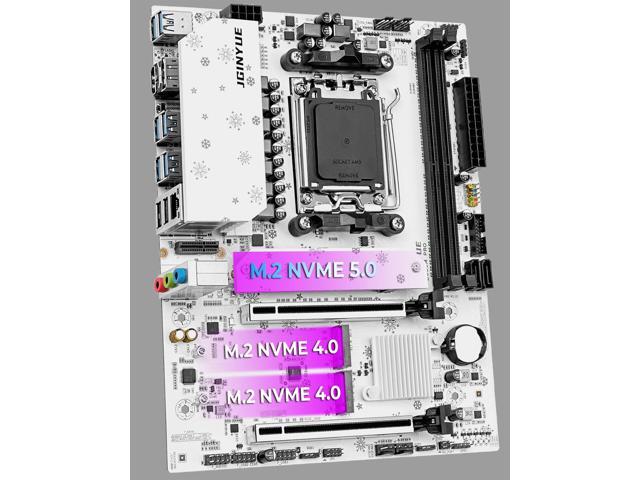 JGINYUE B850M PRO AMD Motherboard AM5 Ryzen 9000/8000/7000 Series DDR5 7200 (OC) MHz Gaming Mainboard M.2 SATA3 Micro ATX