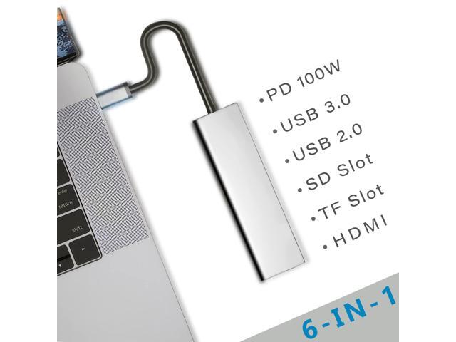 KEHIPI USB C Docking Station, HDMI to USB C Adapter for Monitor, USB-C Hub HDMI Dongle for Laptop, Micro SD Card Reader USB C Dock for Chromebook,...