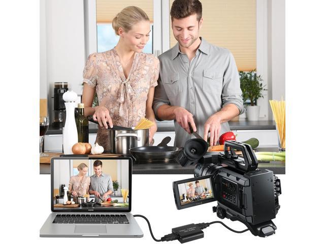 KEHIPI Audio Video Capture Card with Mic, 4K HDMI Loop-Out & 1080P 60FPS Video Recorder for Gaming/Live Streaming/Broadcasting/Video Conferences,...