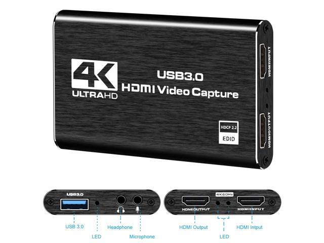 KEHIPI Capture Card Nintendo Switch, 4K HDMI Video Capture Card, 1080P 60FPS, HDMI to USB 3.0 Capture Card for Streaming Work with...