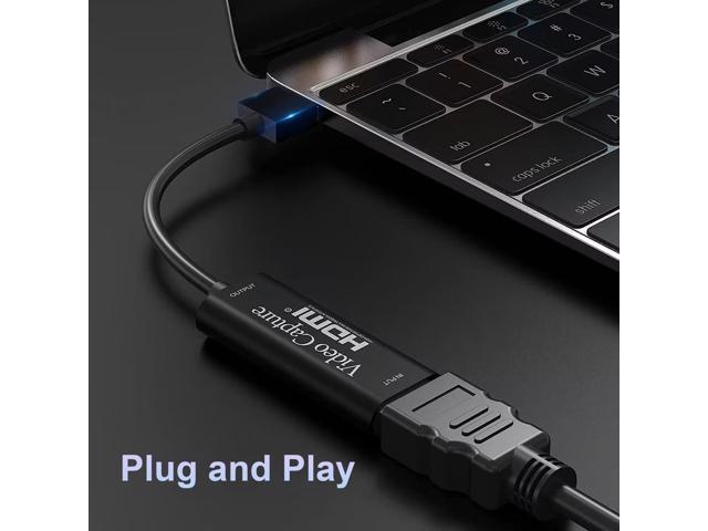 KEHIPI Capture Card, Video Recording Card Wonderful 4K HDMI to 1080P USB C for Gaming Streaming TV Recorder, for Windows Mac OS System with USB C...