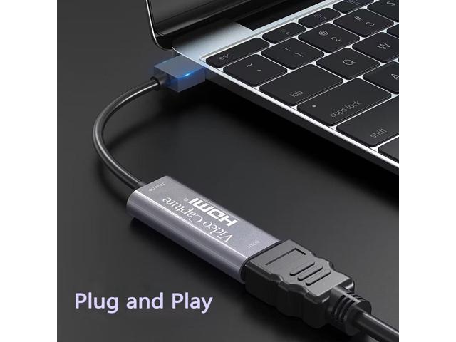 KEHIPI Capture Card, Video Recording Card Wonderful 4K HDMI to 1080P USB C for Gaming Streaming TV Recorder, for Windows Mac OS System with USB C...
