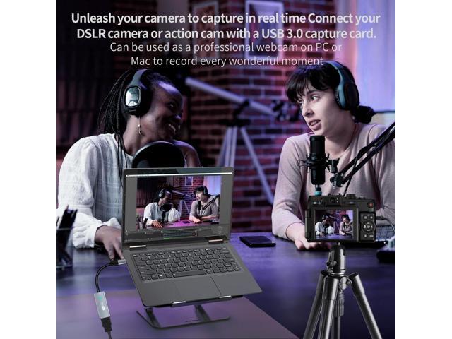 KEHIPI Video Capture Card, 4K HDMI to USB/USB C 3.0 Capture Card, 1080P 60FPS Video Capture Device, for Streaming, Teaching,Gaming, Video...
