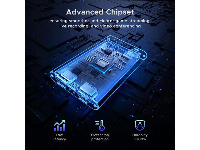 KEHIPI Video Capture Card, Audio Video Capture Card, USB 3.0 Capture Card 4K HDMI Loop-Out, 1080P 60FPS/2K 30FPS Video Game Capture for Streaming...