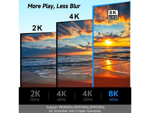 BUCIER 8K HDMI Coupler 2 Pack, HDMI 2.1 Female to Female Connector HDMI Extension Adapter, Supports 4K@120Hz,8K@60Hz, 2K, Compatible with HDTV,...