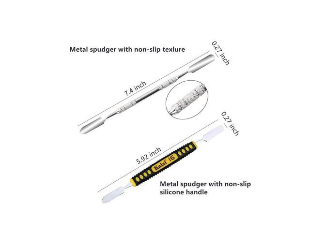 Professional Electronics Opening Pry Tool Repair Kit with Metal Spudger NonAbrasive Carbon Fiber Nylon Spudgers and AntiStatic Tweezers for...