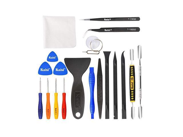 Professional Electronics Opening Pry Tool Repair Kit with Metal Spudger NonAbrasive Carbon Fiber Nylon Spudgers and AntiStatic Tweezers for...