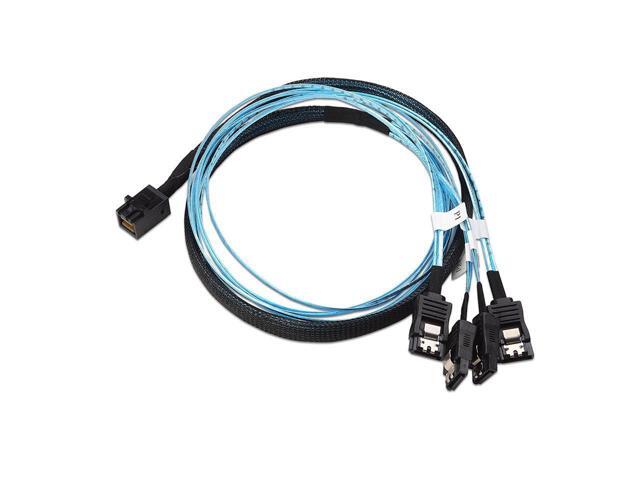 Internal Mini SAS HD to SATA Cable (SFF-8643 to SATA Forward Breakout) 3.3 Feet, 1m
