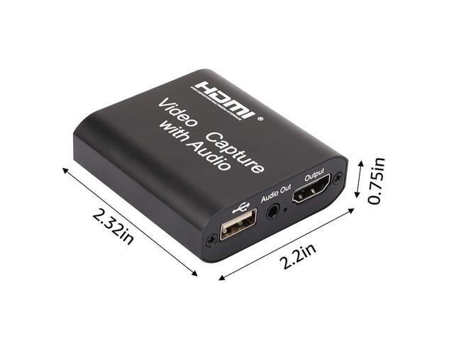 COFIER Video Audio Capture Card HDMI to USB 2.0 1080p Record with Loop Out for Gaming Streaming Teaching Video Conference and Live Broadcasting