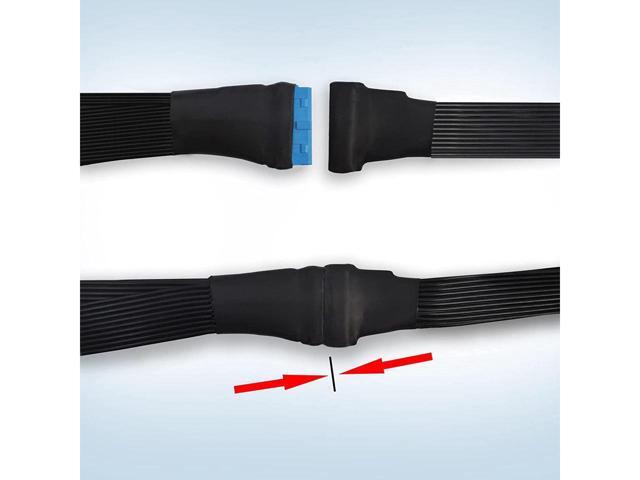 USB 3.0 Header Extension Cable 19/20 Pin 1 to 2 Y Splitter Internal Extension Adapter DIY(5.9 inch)