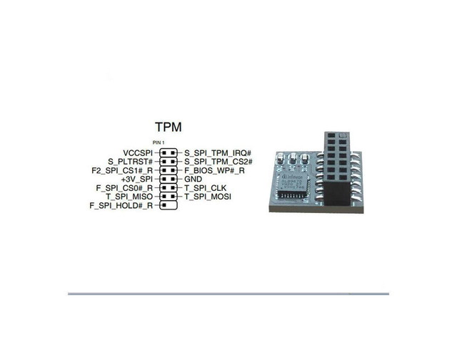 Security Module For ASUS TPM 2.0 SPI Card Module 14-1 Pin Safety block Motherboard Windows 11