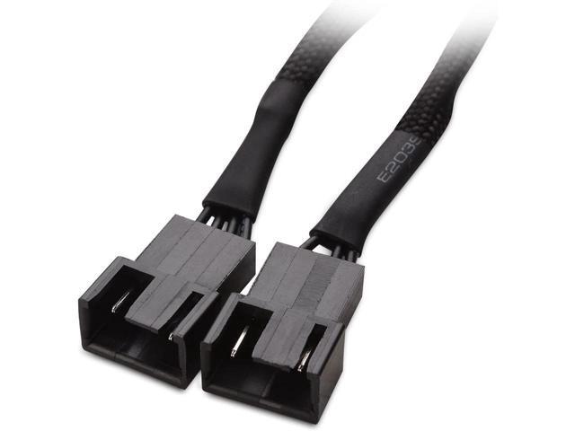 2-Pack 2 Way 4 Pin PWM Fan Splitter Cable - 4 Inches