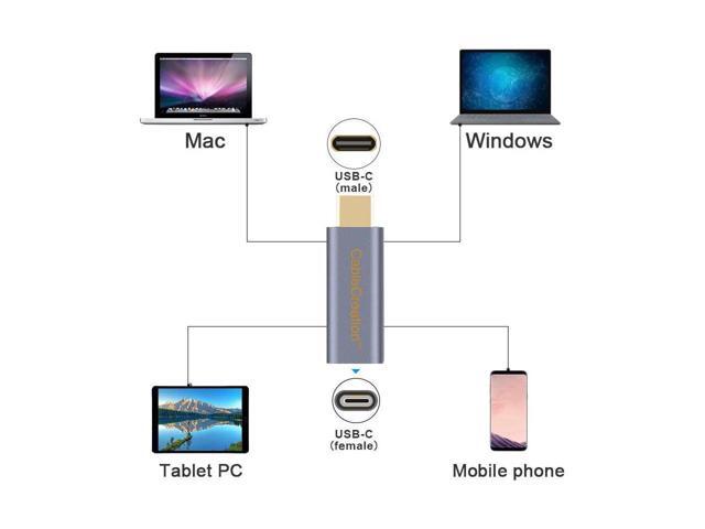 CableCreation USB C Male to Female Adapter, USB 3.1 Type C Extension Convertor 10Gbps, Compatible with MacBook Pro, iPad Pro, Samsung DeX Station,...