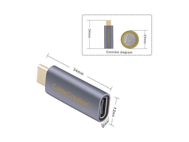 CableCreation USB C Male to Female Adapter, USB 3.1 Type C Extension Convertor 10Gbps, Compatible with MacBook Pro, iPad Pro, Samsung DeX Station,...