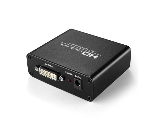HDMI to DVI Converter with Audio Out - HDMI to DVI Video Audio Adapter Sound Splitter to 3.5mm AUX Auxiliary / 2 RCA Stereo & Coaxial Output Jack...