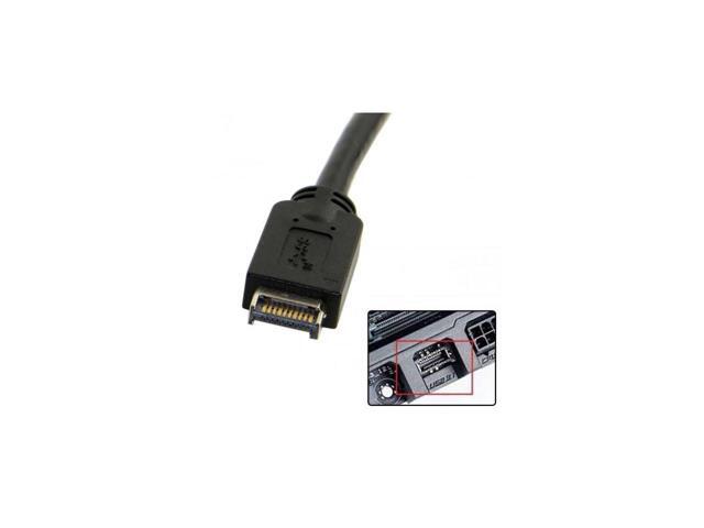 USB 3.1 Front Panel Header to USB-C Type-C Female Extension Cable 40cm with Panel Mount Screw