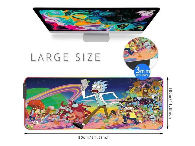 RGB Gaming Mouse Pad Large - Soft RGB Mouse Mat Oversize Glowing Led Extended Mousepad, USB Powered Computer Keyboard Mouse Pad, Lighted PC Gaming...