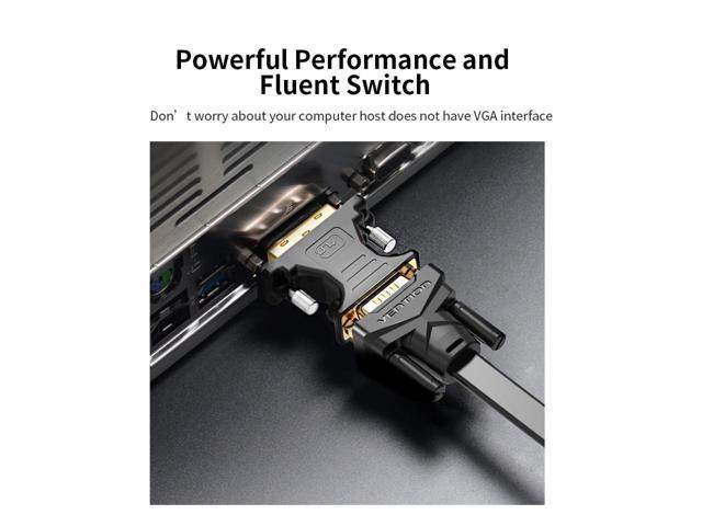 DVI to VGA Adapter DVI 24+5 Male to VGA Female Converter 1080P HD Gold-plated Adapter for PC Displayer Projector