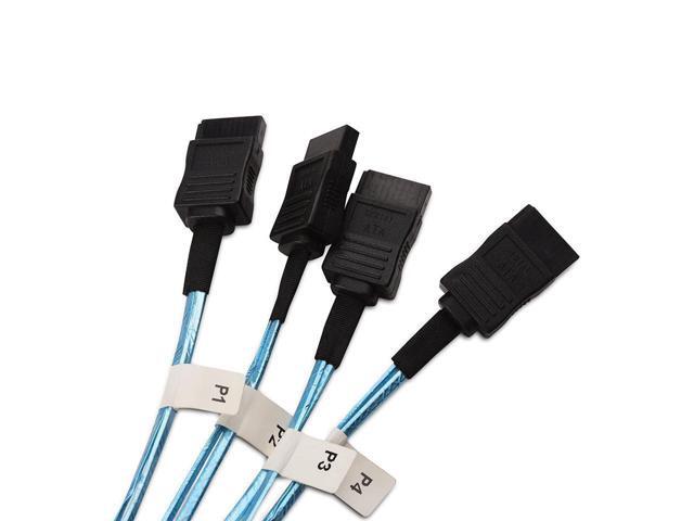 Internal Mini SAS HD to SATA Cable (SFF-8643 to SATA Forward Breakout) 3.3 Feet, 1m