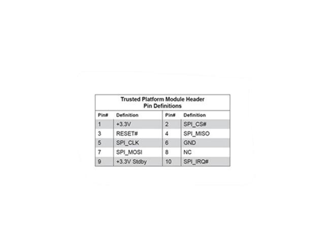 For SuperMicro AOM-TPM-9670V 10Pin SPI TPM 2.0 Module Trusted Platform