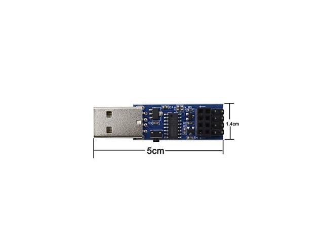 2PCS USB to ESP8266 Breakout CH340C ESP-01 ESP-01S Prog WiFi Programmer Downloader Adapter with Reset Auto-Download Circuit