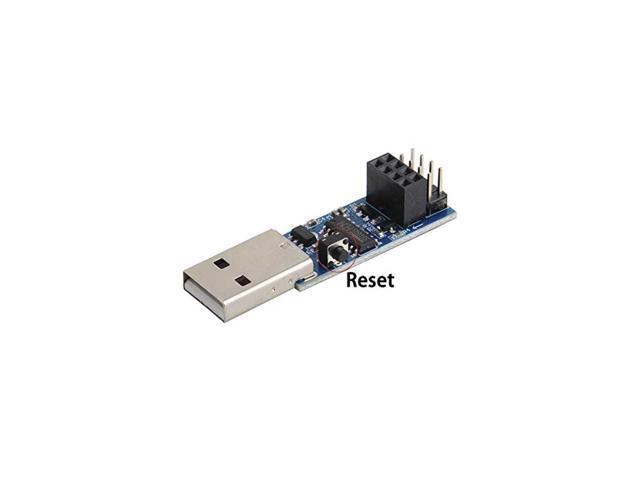 2PCS USB to ESP8266 Breakout CH340C ESP-01 ESP-01S Prog WiFi Programmer Downloader Adapter with Reset Auto-Download Circuit
