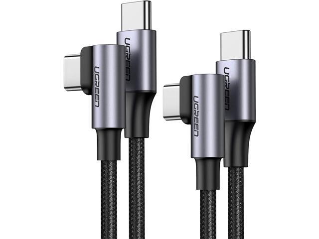 UGREEN USB C to USB C Cable 60W, USB C Charger Cable Fast Charging Right Angle [2-Pack, 6ft], Compatible with MacBook Air/Pro, iPad Mini 6/Air...