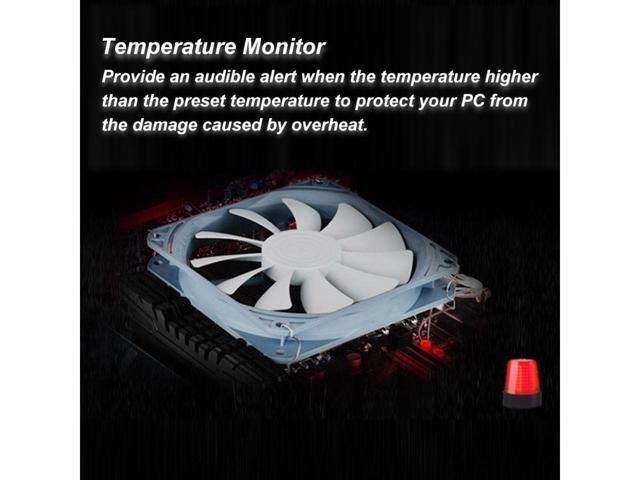 5.25' Fan Controller 5 Channel Touchscreen Fan Controller Temperature Monitor Automatic Speed Control LCD Front Panel for Computer Cooling Fans