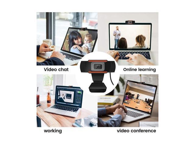 1080p webcam com microfone usb câmera web para streaming de classe em linha compatível com pc mac desktop portátil preto