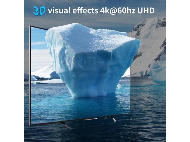 4 Port DisplayPort KVM Switch 3D UHD 4K@60Hz 4 In 1 Out USB and DP KVM Switcher For 4 PCs Share Keyboard Mouse Monitor and USB 2.0 Devices, With 4...