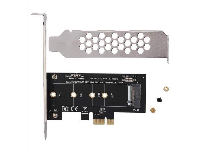 NVME M.2 SSD M Key to PCI-e 3.0 x1 Host Controller Expansion Card,Supports M2 NGFF PCI-e 3.0, 2.0 or 1.0, NVME or AHCI, M-Key, 2280, 2260, 2242,...