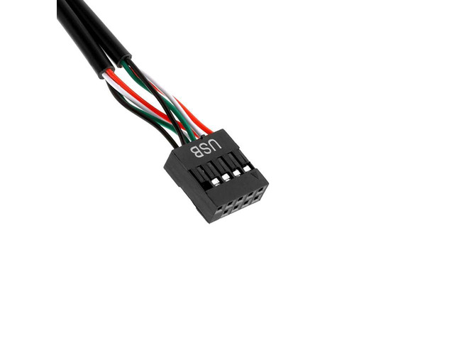 Motherboard 9 pin Header Male 1 to 2 Female Extension Splitter Cable Desktop 9-Pin USB 2.0 HUB Connector Adapter for Port Multiplier